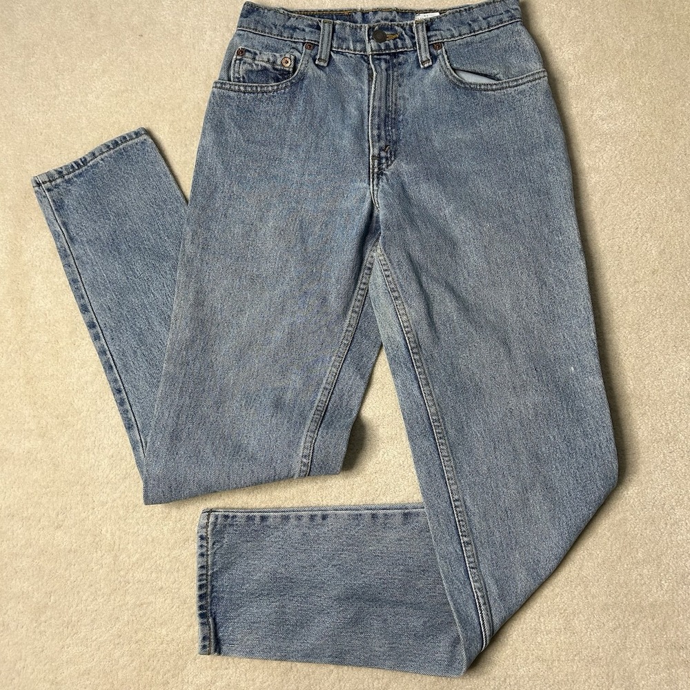 VTG 90s Levi's 550 Jeans Womens 25x31 Faded Denim Relaxed Fit Tapered Mom
